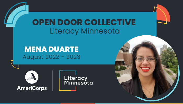 Image of Mena: Open Door Collective: Literacy Minnesota: Mena Duarte August 2022-2023