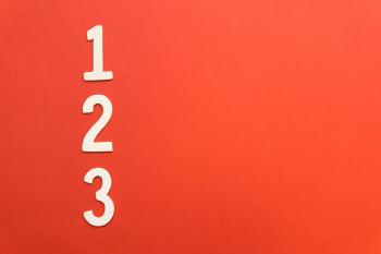 numbers 1 2 3 on an orange background