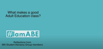 What makes a good adult education class? I am ABE logo.