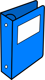blue binder