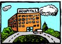 clip art of a hospital