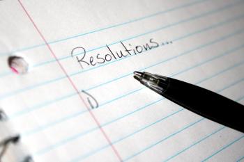 paper with new year's resolution